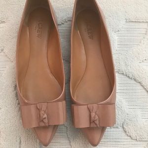 Jcrew patent bow flats